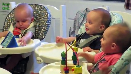 Funny Triplet Babies Laughing Compilation 2014