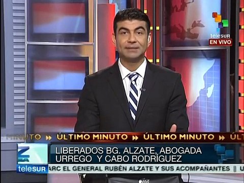 FARC confirma liberación del general Rubén Alzate