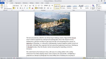 Correcting Spelling and Grammar in Word 2010