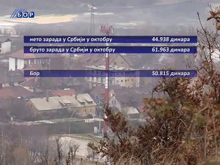 I oktobarska plata u Boru i Majdanpeku veća od republičkog proseka, 30. novembar 2014. (RTV Bor)