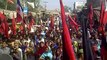 Ayaz Latif Palijo Mohabt  Sindh Beadri March reached in Thul, on29Nov 2014