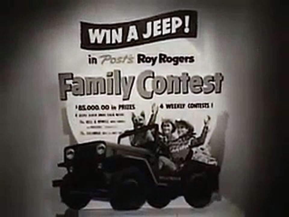 VINTAGE EARLY 50's COMMERCIAL ~ POST CEREAL CONTEST