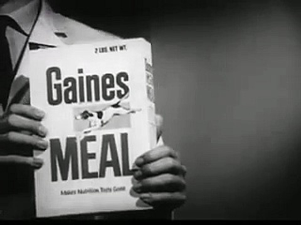 VINTAGE DON KNOTTS COMMERCIAL FOR GAINES MEAL DOG FOOD