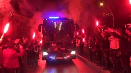 Beşiktaş'a Coşkulu Karşılama