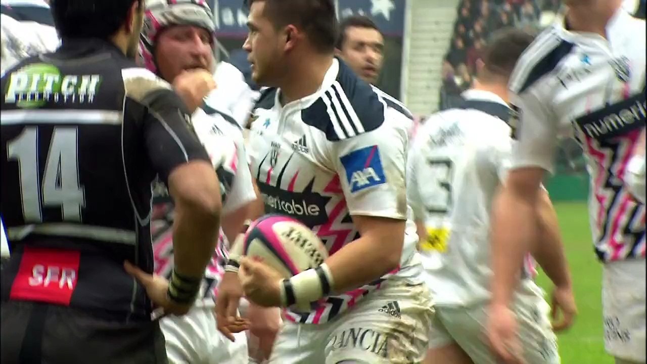 TOP14 - Stade Français-Brive: Essai Raphaël Lakafia (PAR) - J12 - Saison 2014/2015