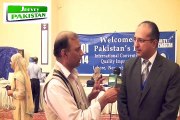Mr. Mohammad Sohail Nawaz of (Honda Atlas Car) talking with Naveed Anjum about convention of Quality Control in Pakistan.