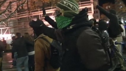 Ferguson protesters arrested in Portland after chaotic scuffles with police
