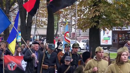 Украинский Кризис Последователи Бaндеровского Фашиского Движения ОУН- УПА Дивизии СС Галичина![ENG SUB]