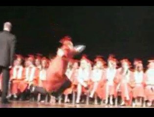 Grosse chute en public