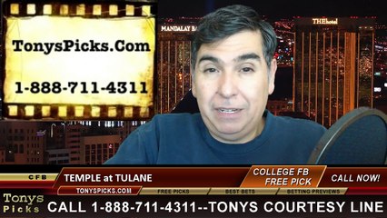 Tulane Green Wave vs. Temple Owls Free Pick Prediction NCAA College Football Odds Preview 12-6-2014