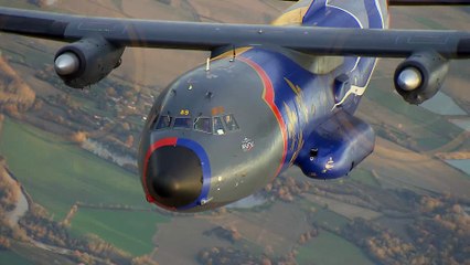 En vol avec le Transall R89 et sa livrée spéciale