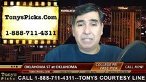 Oklahoma Sooners vs. Oklahoma St Cowboys Free Pick Prediction NCAA College Football Odds Preview 12-6-2014