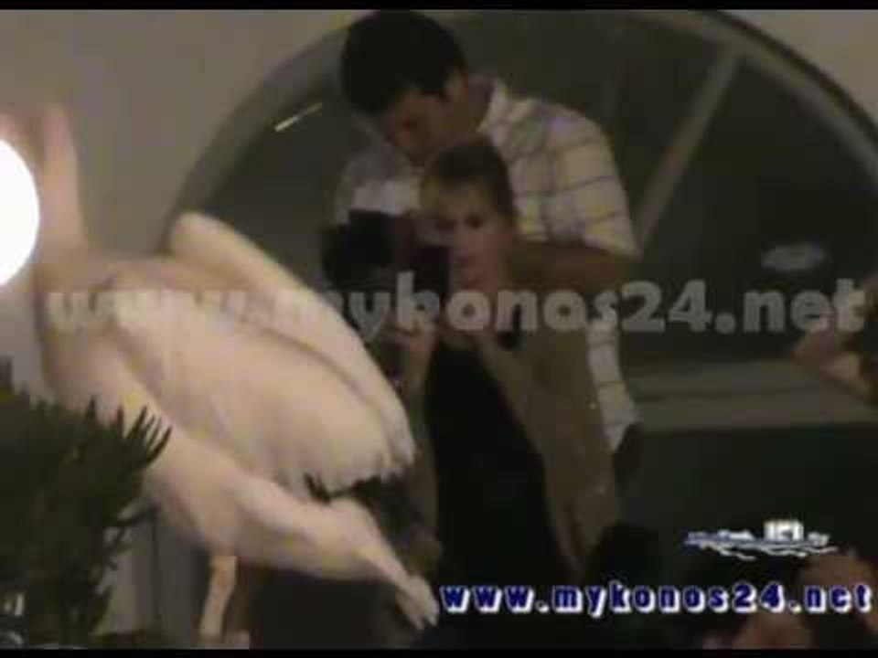 Melanie Griffith in Mykonos.