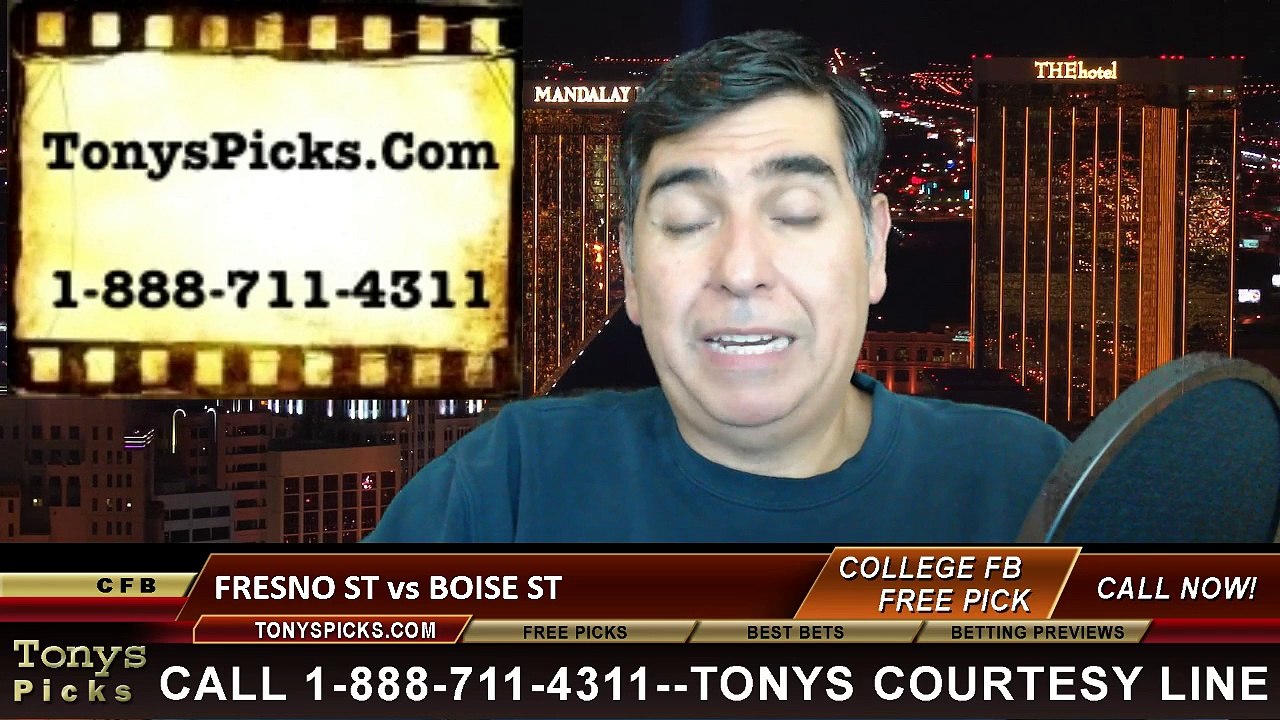 Boise St Broncos vs. Fresno St Bulldogs Free Pick Prediction NCAA College Football Mountain West Championship Game Odds Preview 12-6-2014