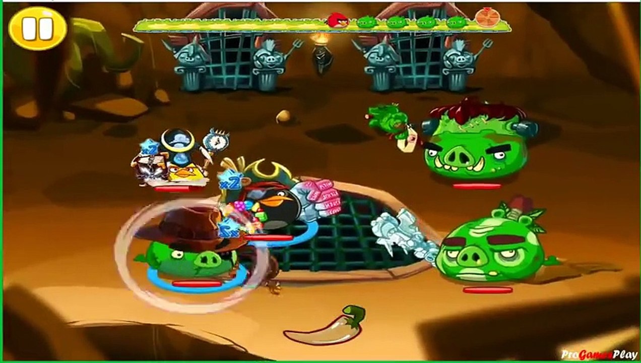 Video 3: Angry Birds Epic - Gameplay Walkthrough -  Chronicle Cave 1_ Burning Plain 4 and 5