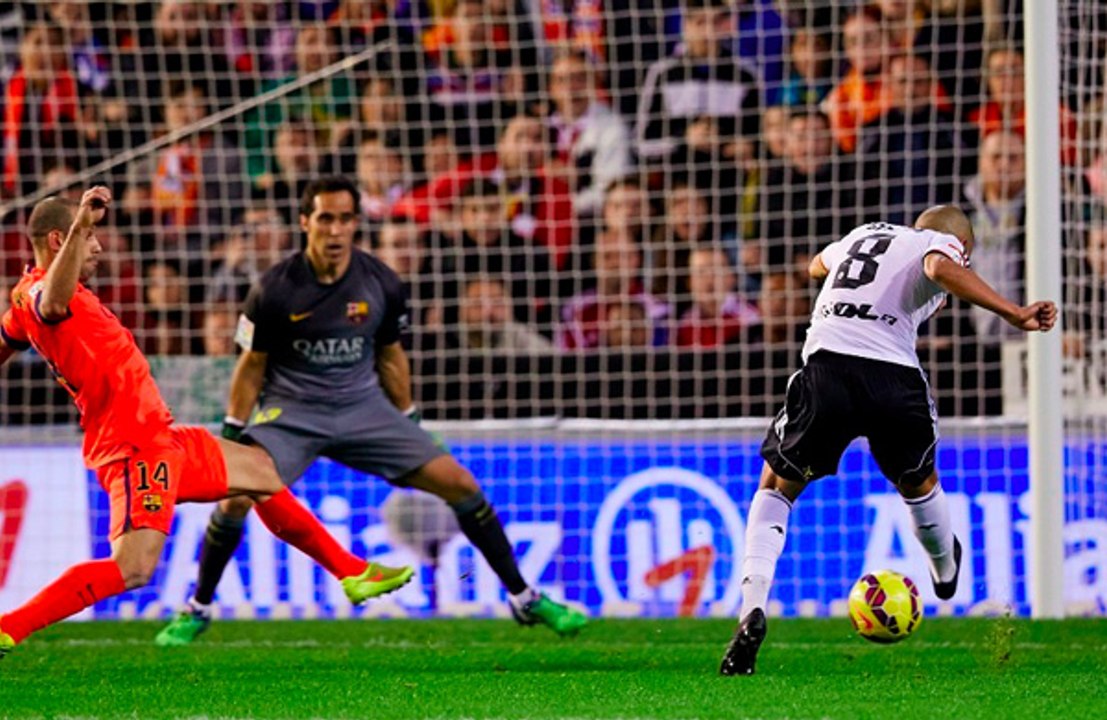 Feghouli contre le FC Barcelone