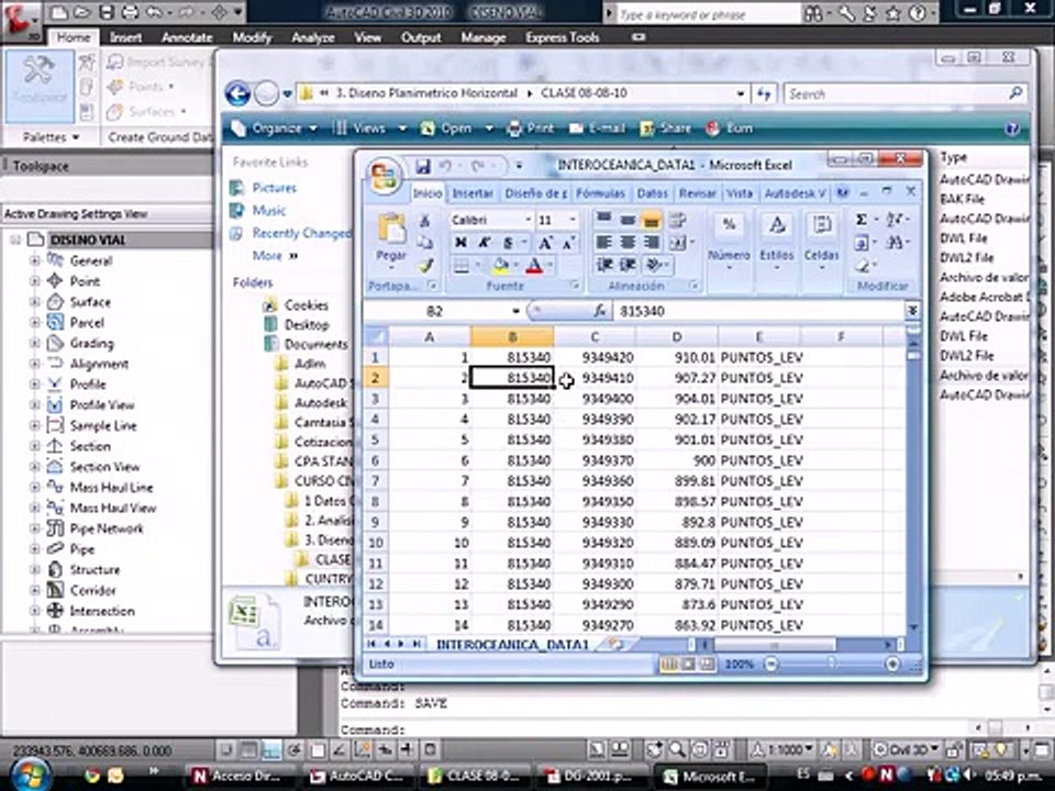 [06_18] AutoCAD Civil 3D 2010 - Alinemiento Horizontal | Clase 3