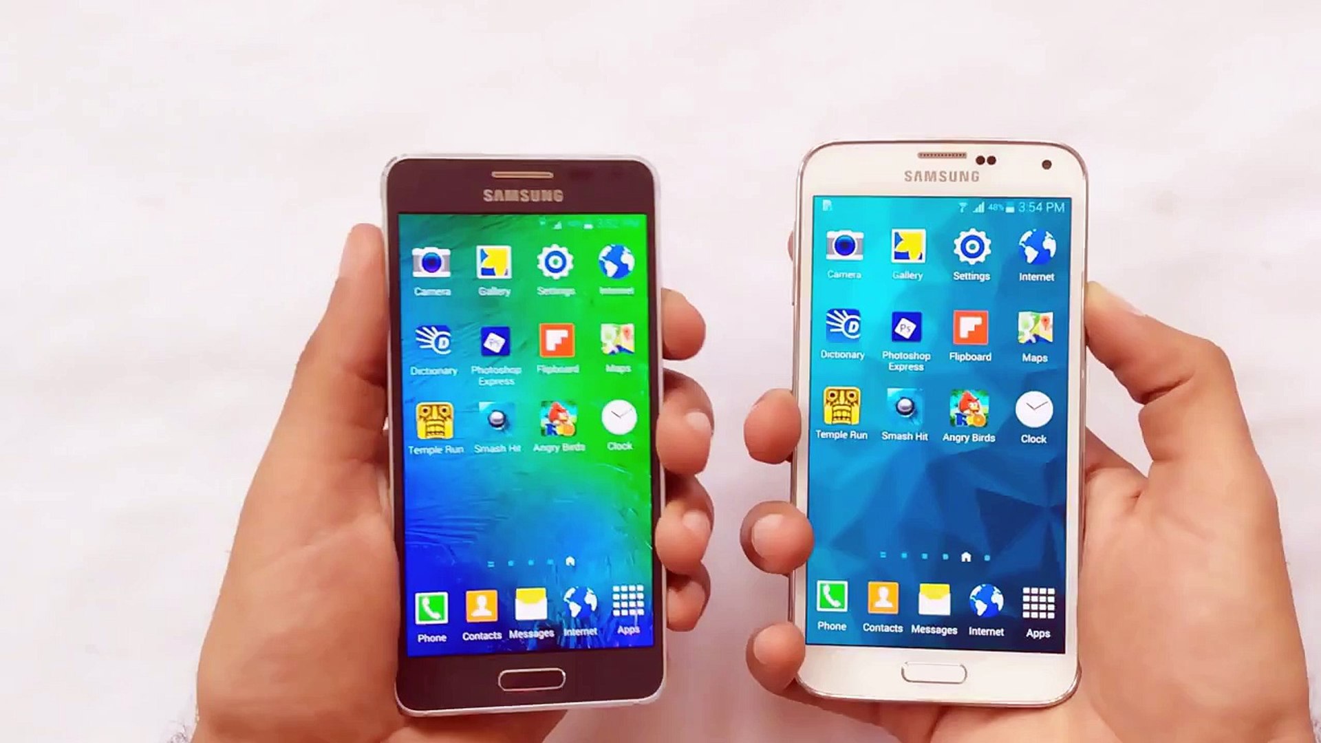 ⁣Samsung Galaxy Alpha vs Galaxy S5 Speed Test