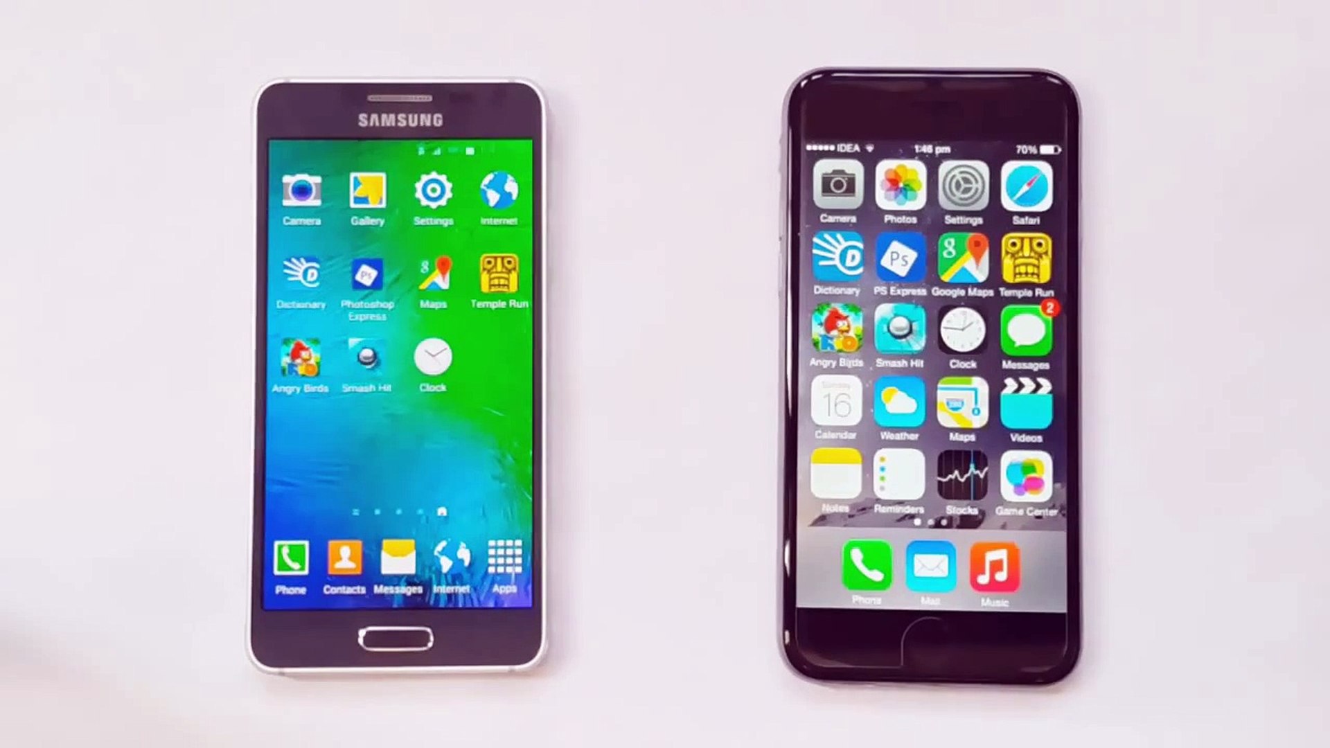 ⁣iPhone 6 vs Samsung Galaxy Alpha Speed Test!