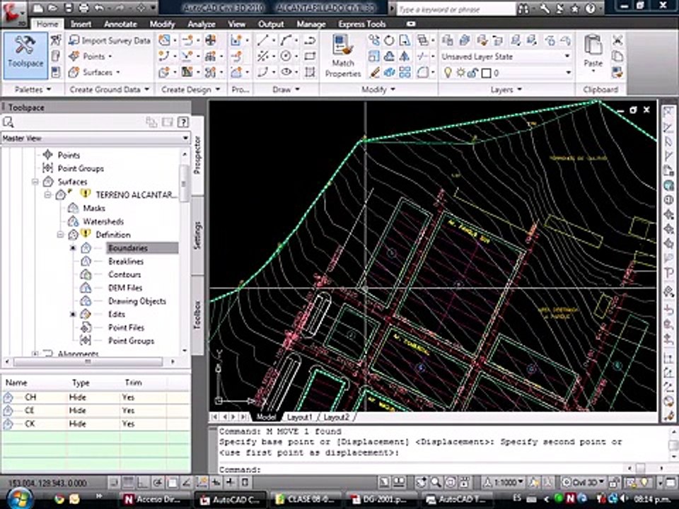 [15_18] AutoCAD Civil 3D 2010- Alinemiento Horizontal | Clase 3