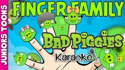 The Finger Family Angry Birds Bad Piggies Karaoke
