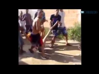 Cenas de agressão a mulher no Guarujá