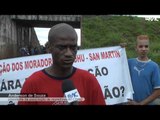 Moradores do CDHU fazem protesto
