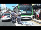 Mulher morre após ser atropelada por ônibus no Centro