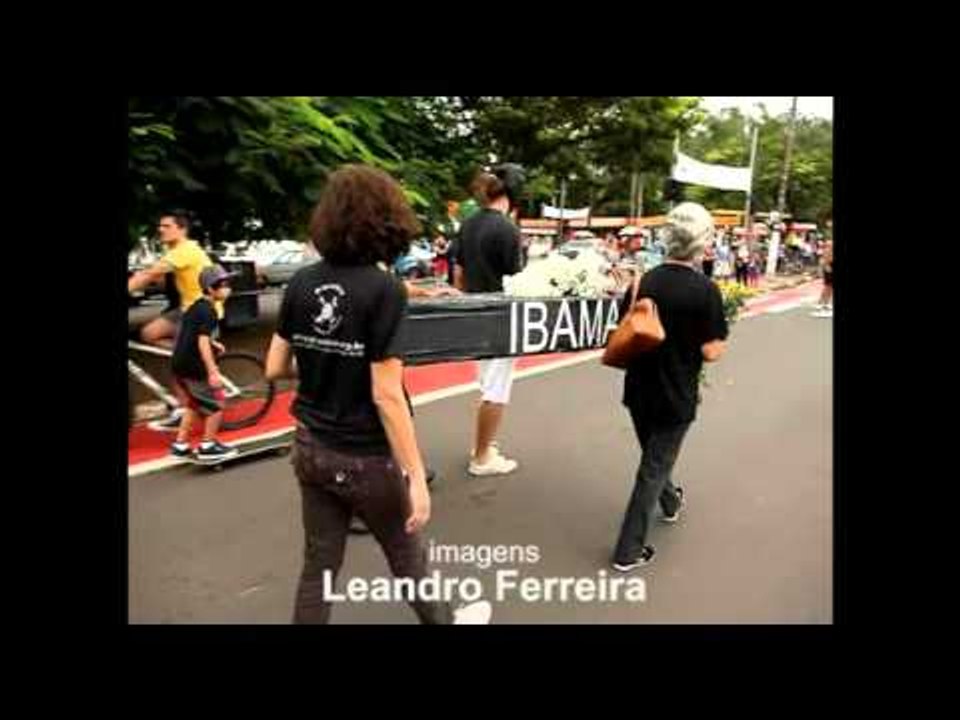 Ativistas fazem protesto contra morte de capivaras