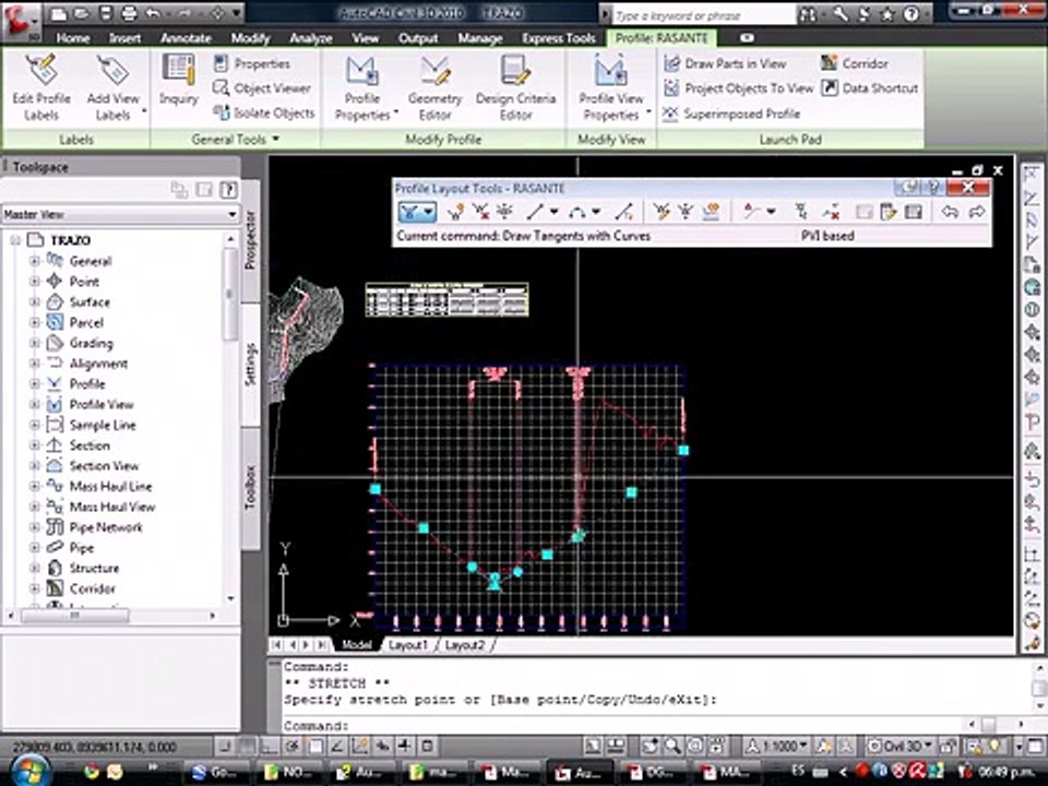 [10_20] AutoCAD Civil 3D 2010 - Alinemiento Vertical | Clase 4