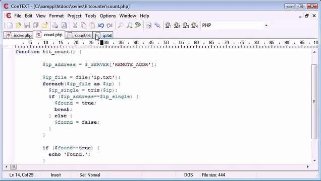Beginner PHP Tutorial - 95 - Creating a File Based Unique Hit Counter Part 3