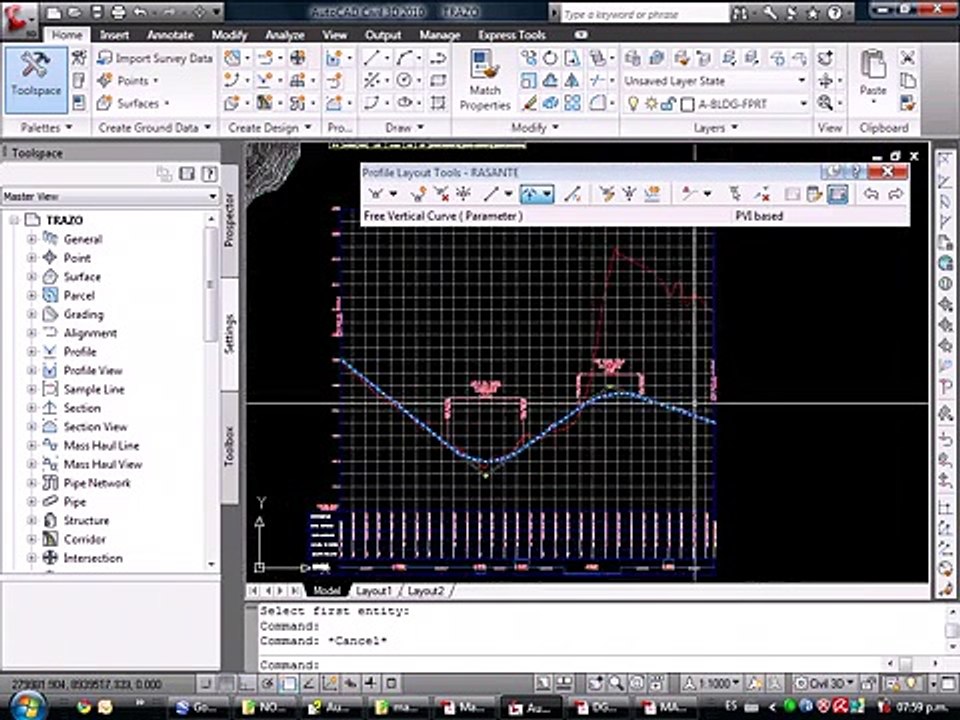 [15_20] AutoCAD Civil 3D 2010 - Alinemiento Vertical | Clase 4