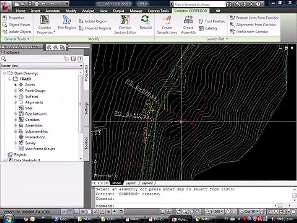 [20_20] AutoCAD Civil 3D 2010  - Alinemiento Vertical | Clase 4