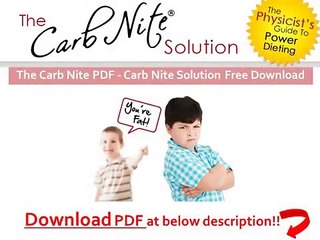 The Carb Nite PDF - Carb Nite Solution Free Download