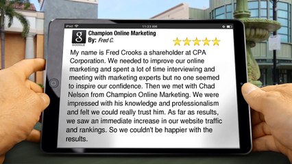 Champion Online Marketing Folsom         Outstanding         5 Star Review by Fred C.