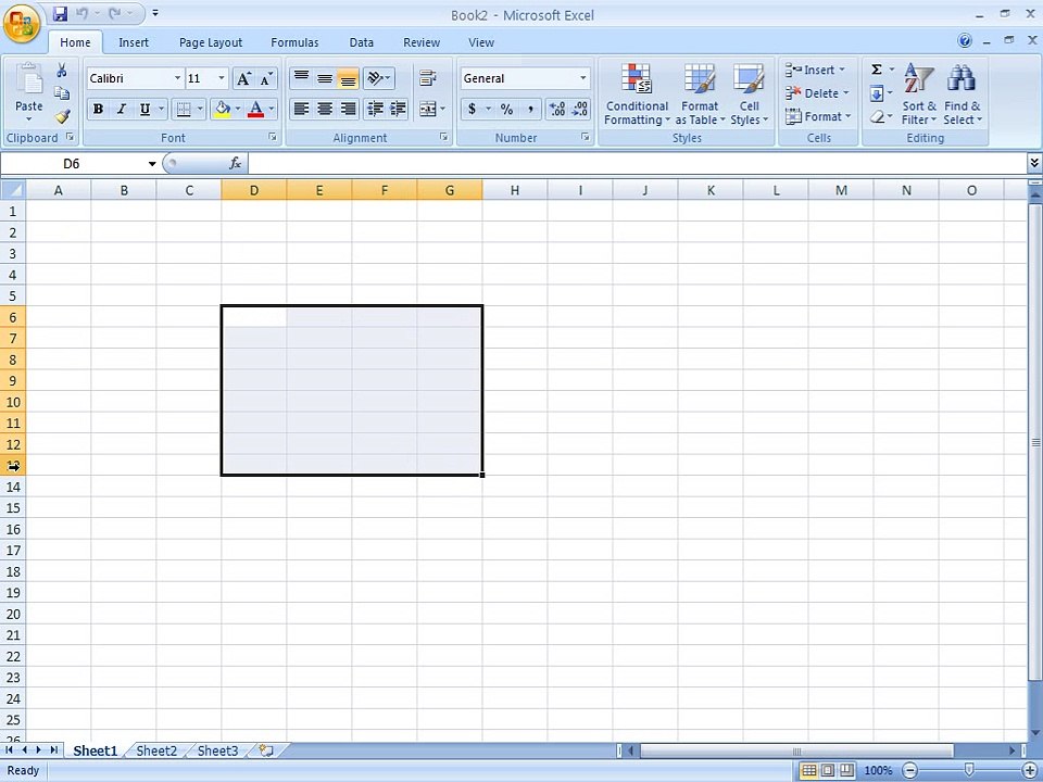 Microsoft Office Excel 2007 Tutorial in Urdu columns and rows Class 08