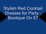 Stylish Red Cocktail Dresses for Party