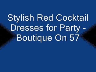 Stylish Red Cocktail Dresses for Party