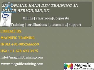 sap online hana dev training in south africa,usa,uk