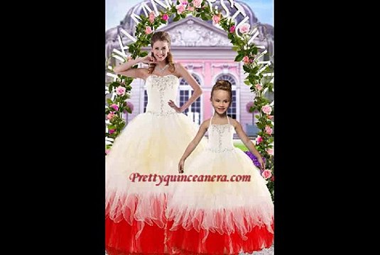 Quinceanera Dress and Little Girl Dress for Sweet 15 Party