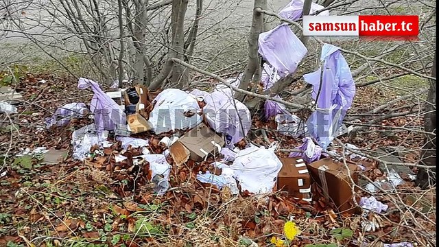 Samsun'da Sağlık Skandalı - Tıbbi atıklar doğaya atılıyor