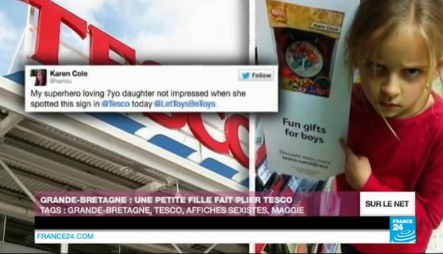 Le jouet, cliché sexiste ? Une petite fille fait plier Tesco pour ses jouets réservés aux garçons