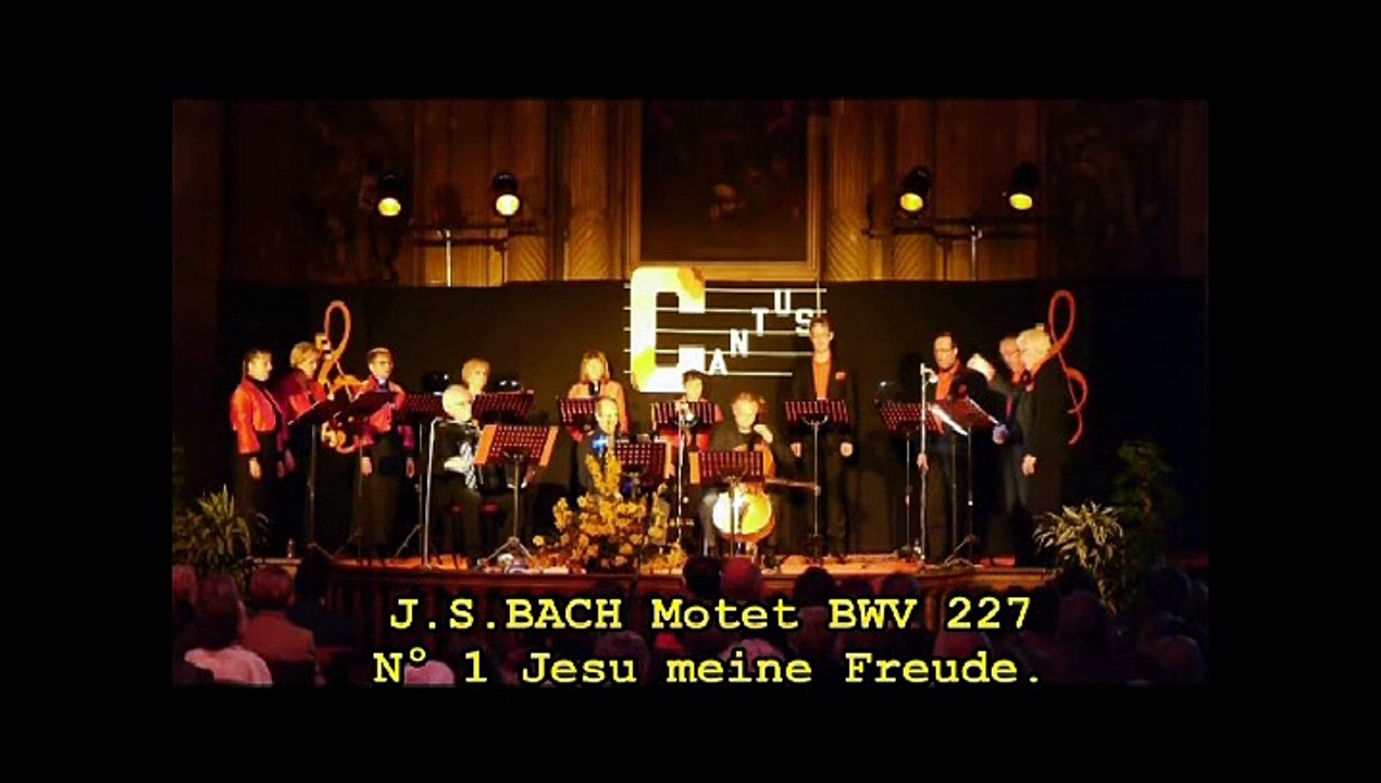 J.S.BACH motet BWV 227 Jesu meine Freude 6 extraits du concert Concentus Bourg-en-Bresse 2014.