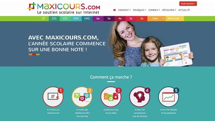 Maxicours, le site de soutien scolaire d'Educlever