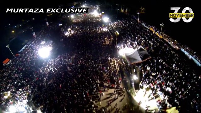 Aerial View Of Crowd Imran Khan ᴴᴰ 30th November 2014 Jalsa