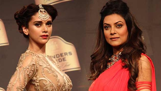 Sushmita Sen And Aditi Rao Hydari Walk The Ramp @ Blenders Pride Fashion Tour 2014
