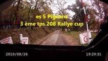 on board rallye du var 2014 es 5 Pignans Jean Paul MONNIN Mickael CHATELAIN 208 R2