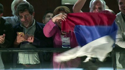 Tabaré Vázquez comemora vitória no Uruguai