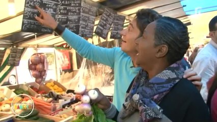 Babette au marché accompagné par David Bacci