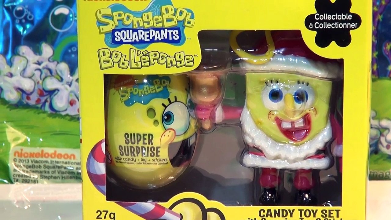 SpongeBob Squarepants Candy Toy Set with Surprise Toy and Stickers ...